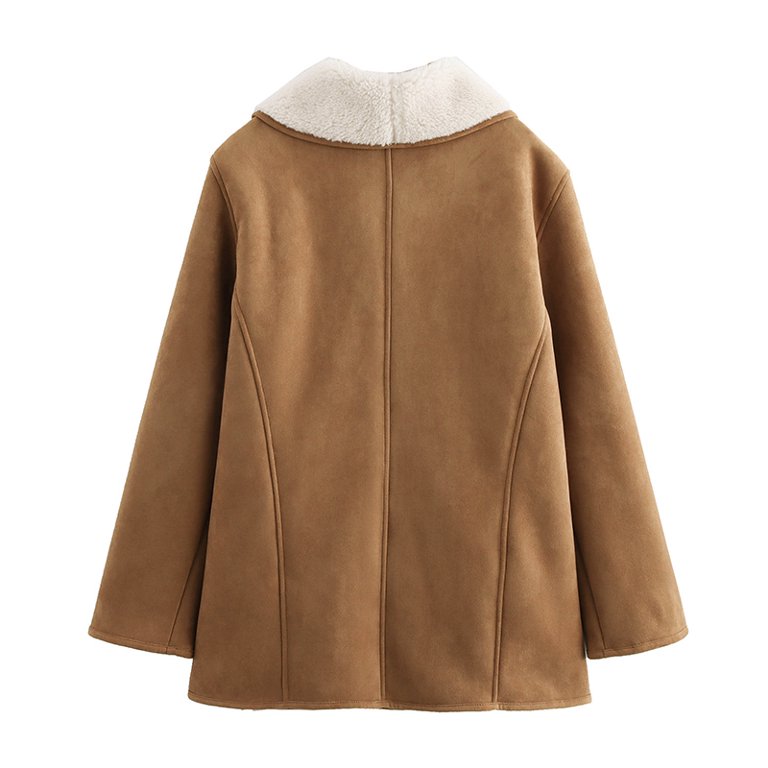 Aunika – Chaqueta vintage con forro de felpa