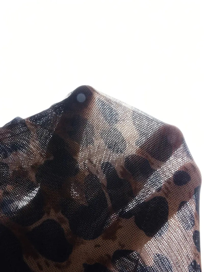 Juniper – Vestido largo elegante con estampado de leopardo