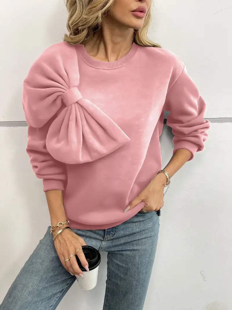 Benia – Suéter elegante con un gran lazo