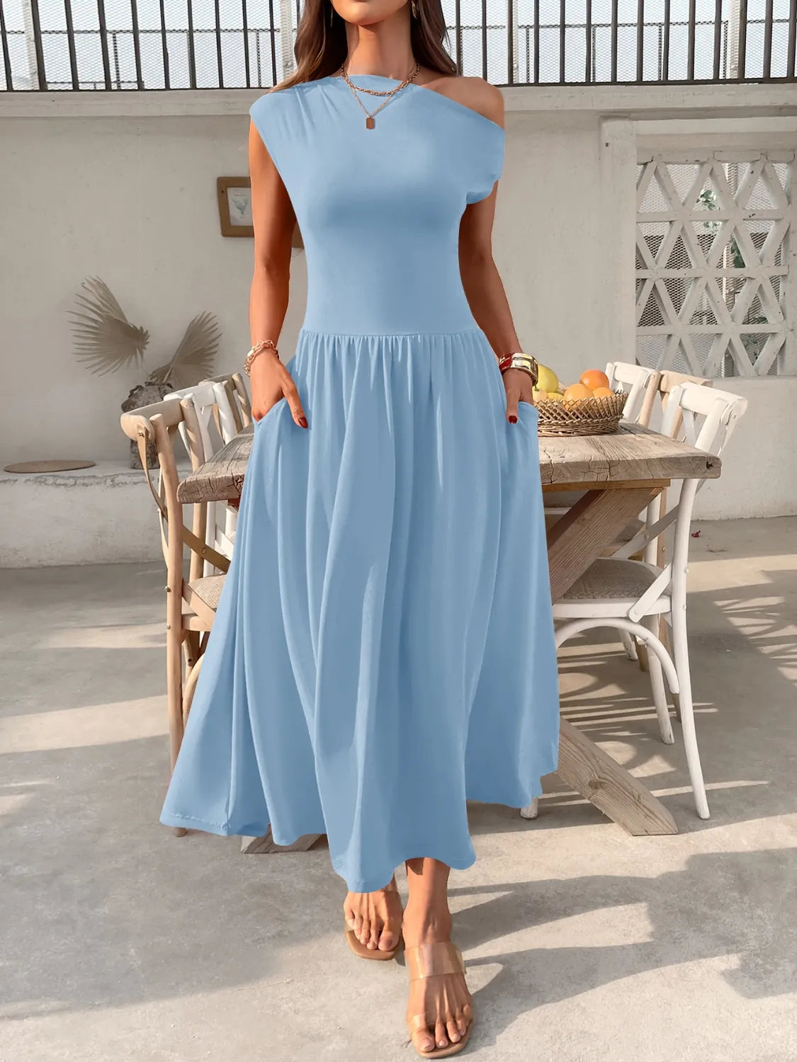 Miriam - Elegante vestido de un hombro