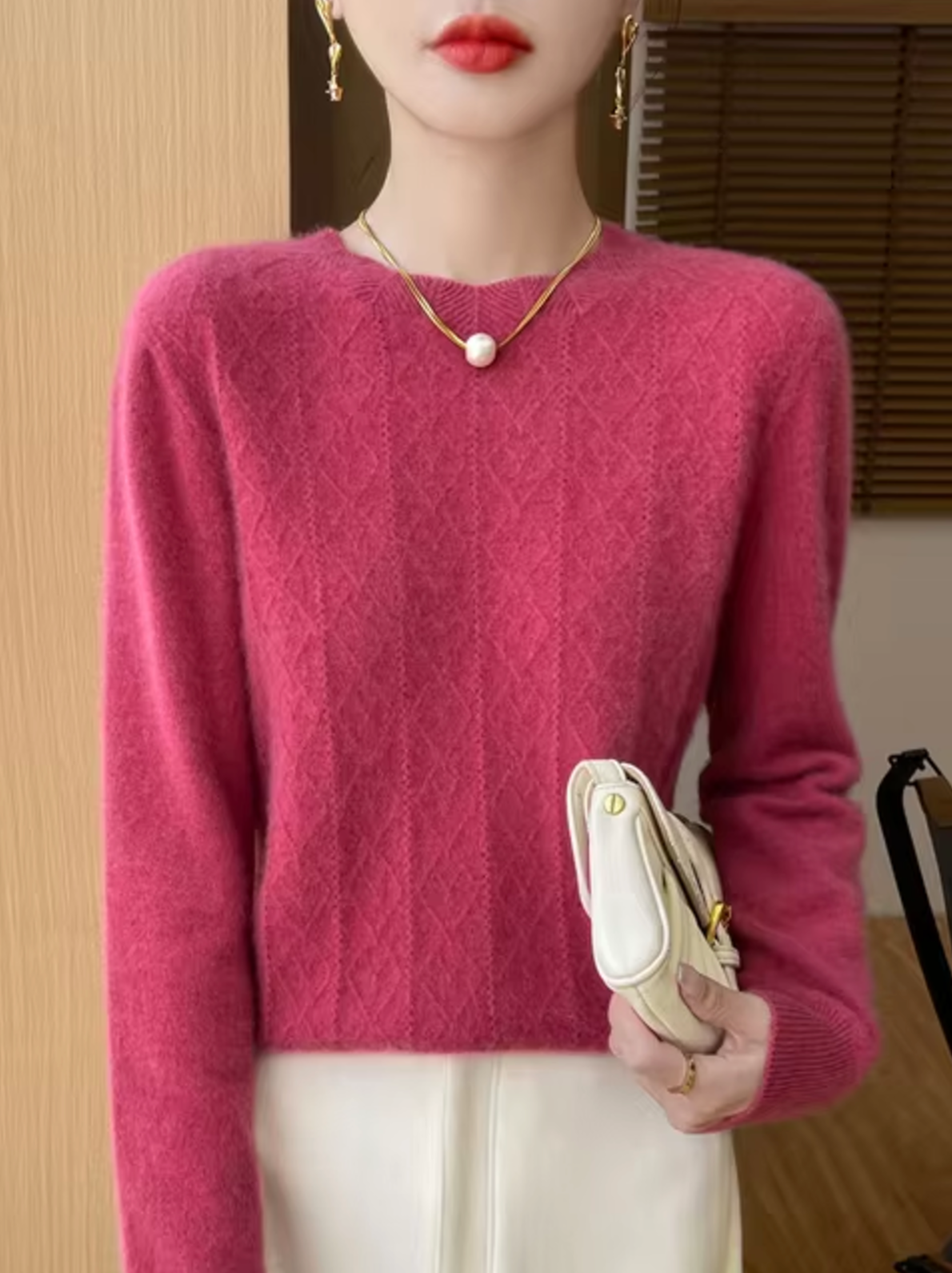Akia – Jersey de punto de lana cashmere