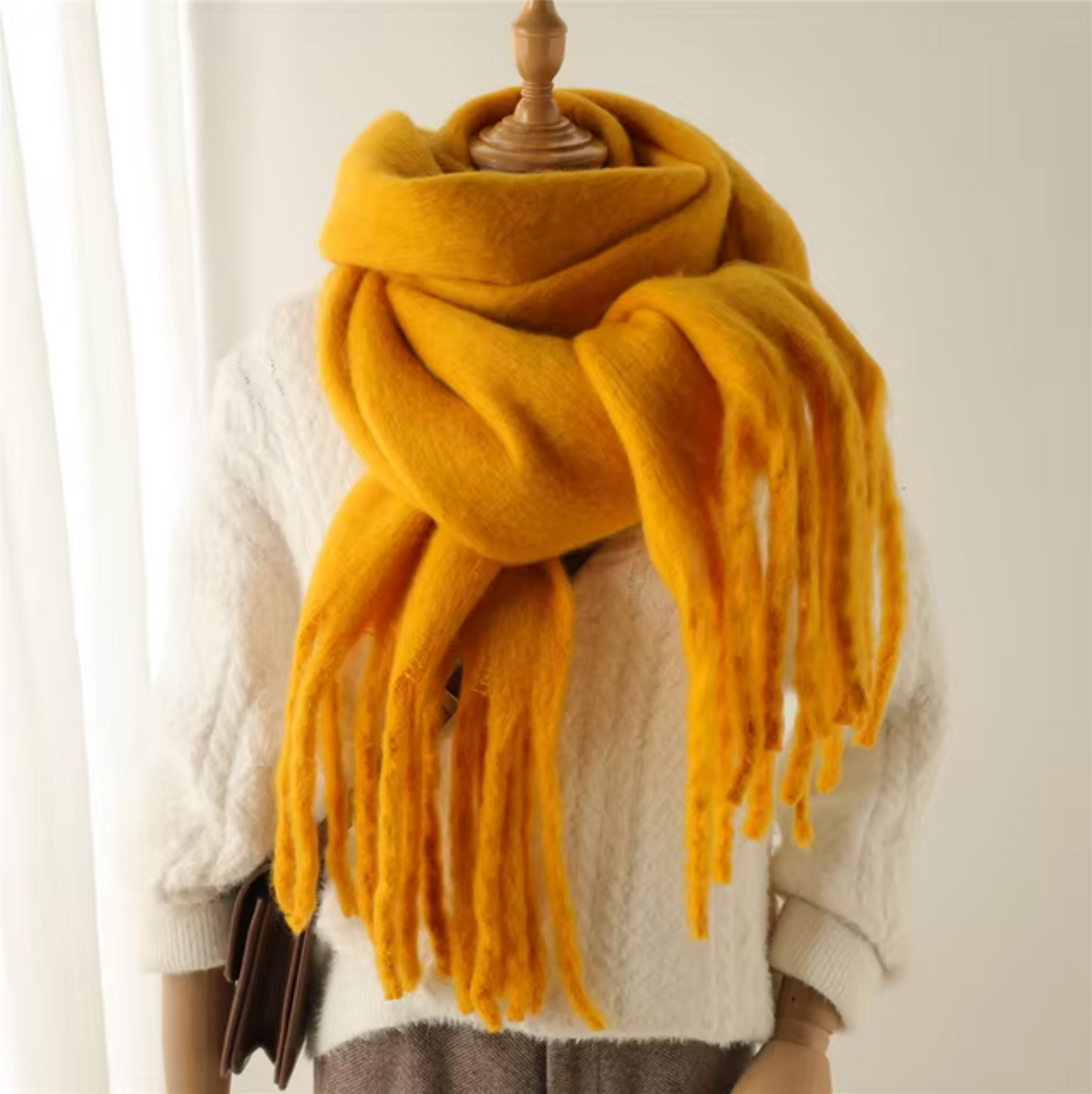 Oneka - Bufanda de invierno de cachemir