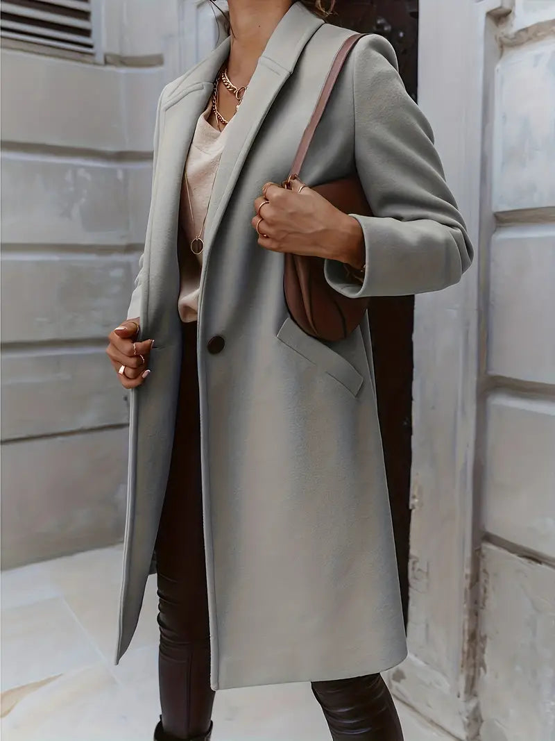 Naureen - Elegante y versátil trench largo y cálido