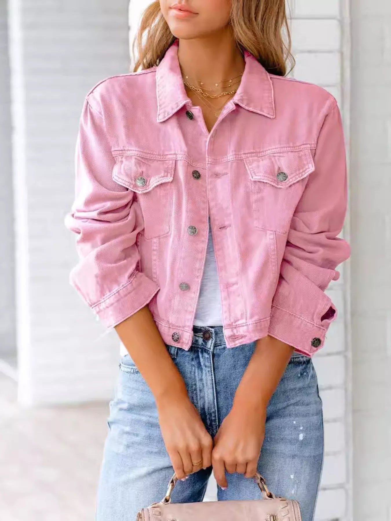 Jannie - Elegante chaqueta vaquera corta