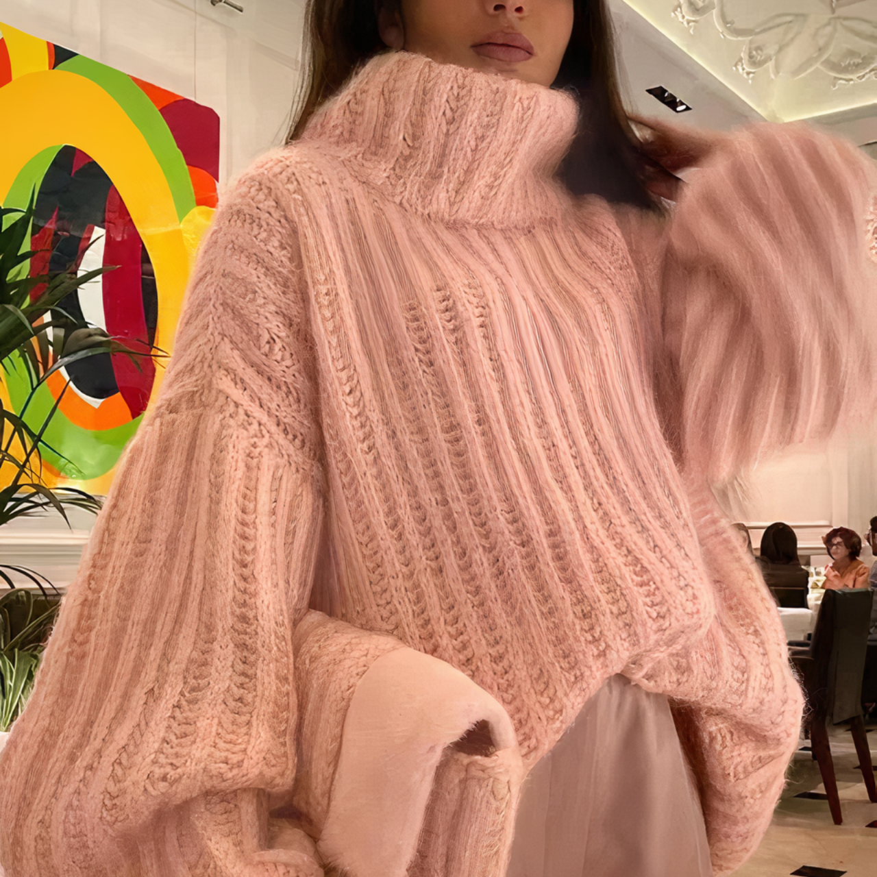 Brianna - Jersey de punto esponjoso