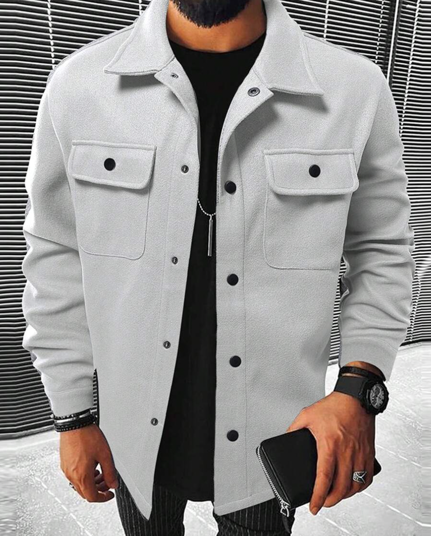 Devin - Abrigo de estilo casual con bolsillos delanteros