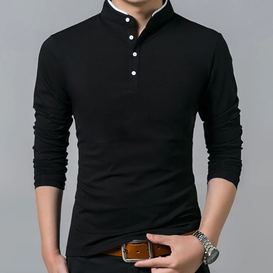 Ethan - Camisa clásica elegante de manga larga