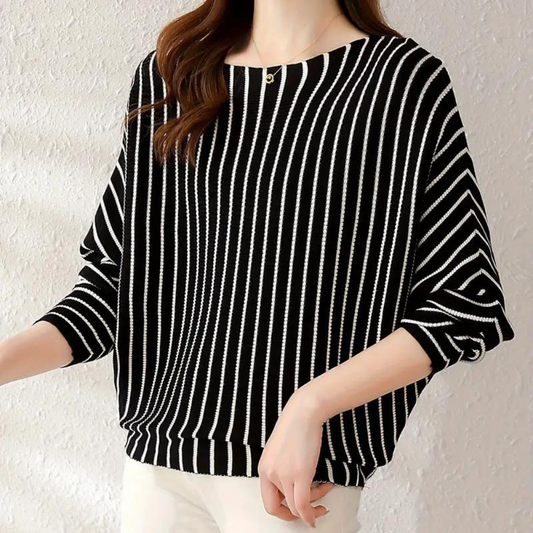 Therese - Elegante jersey suelto a rayas