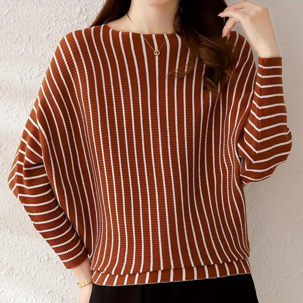 Therese - Elegante jersey suelto a rayas
