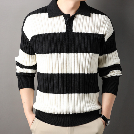 Byron - Elegante jersey de punto a rayas
