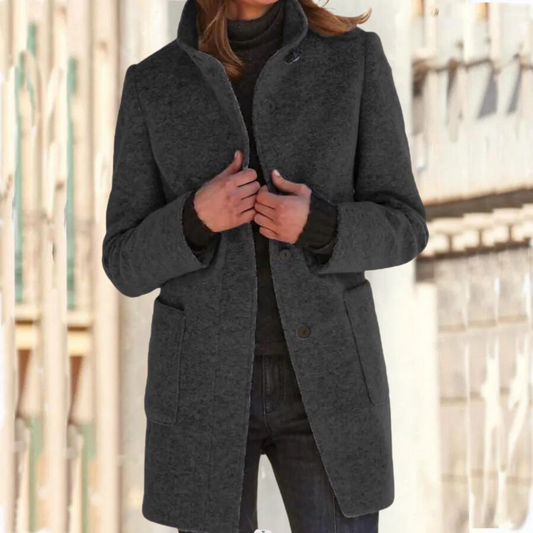 Camille -Abrigo elegante con cuello alto para mujer