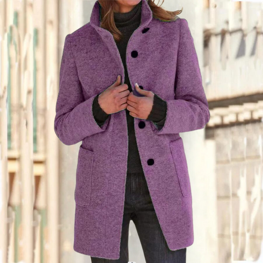 Camille -Abrigo elegante con cuello alto para mujer