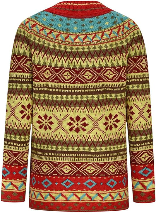 Cali - Acogedor jersey de mezcla de colores