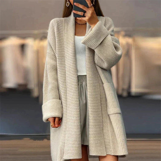 Danisha - Suéter tipo cárdigan oversize elegante y cálido