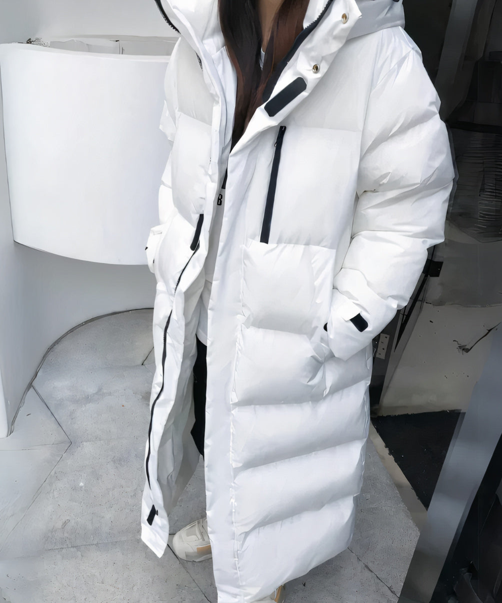 Fleur - Chaqueta larga impermeable y cortavientos
