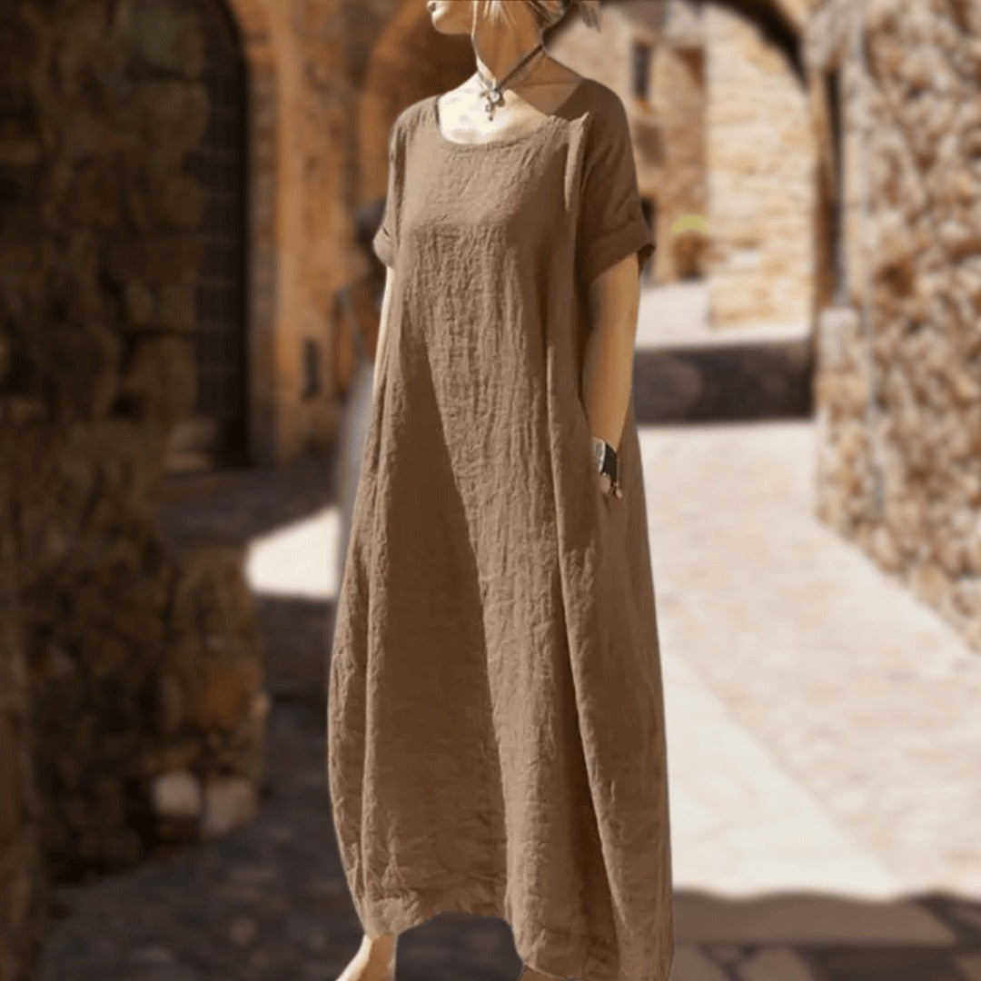 Anne - Vestido Maxi con Corte Holgado