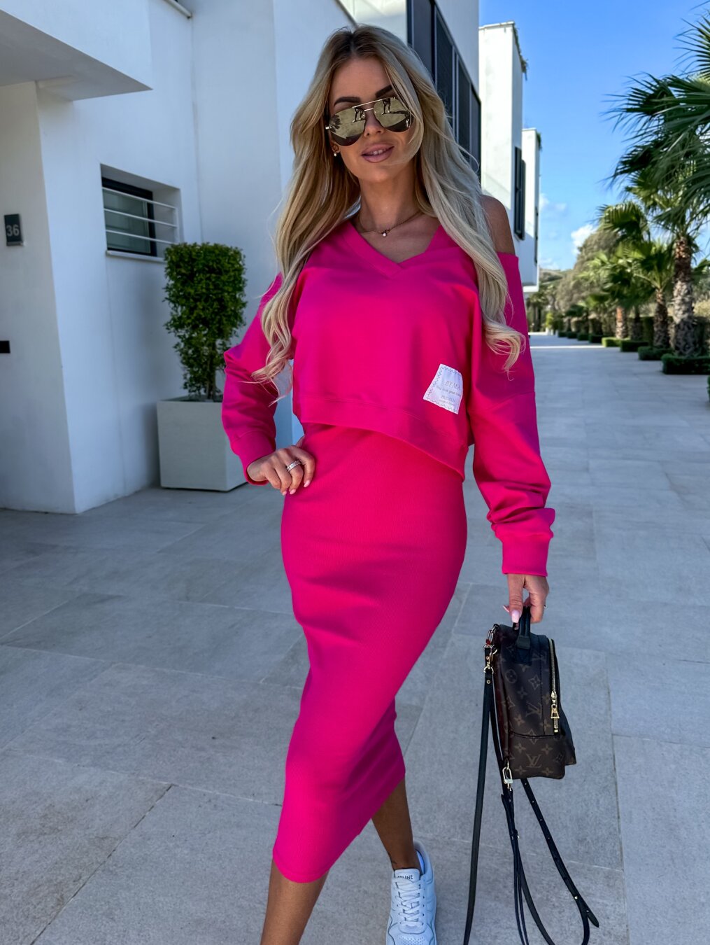 Hailey - Conjunto de sudadera y vestido Luxes