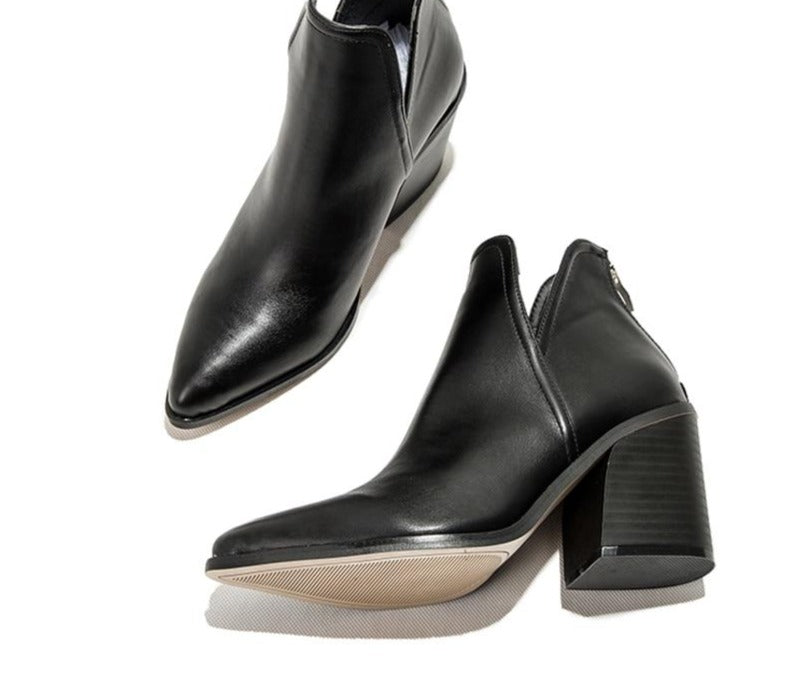 Fiona - Botines Vaqueros Casuales Tacón Alto