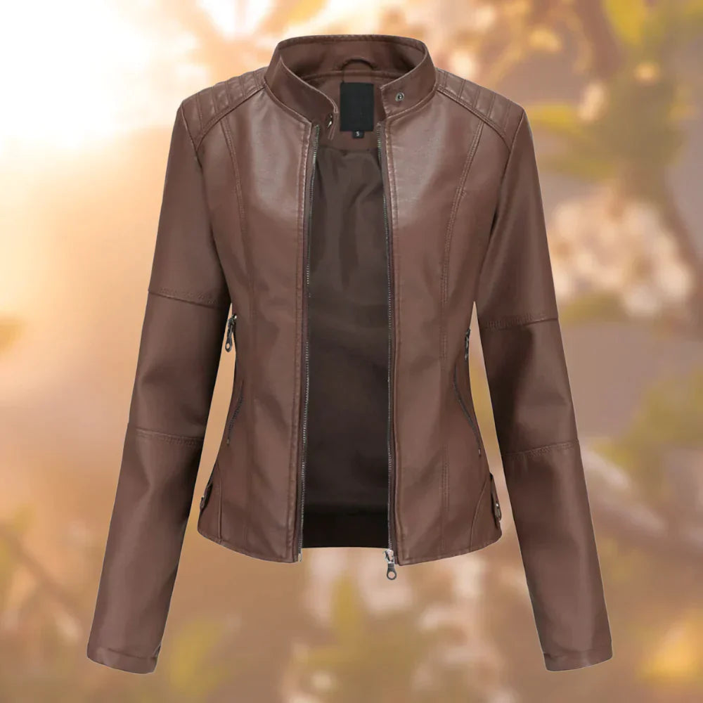 Halle - Chaqueta de cuero para mujer