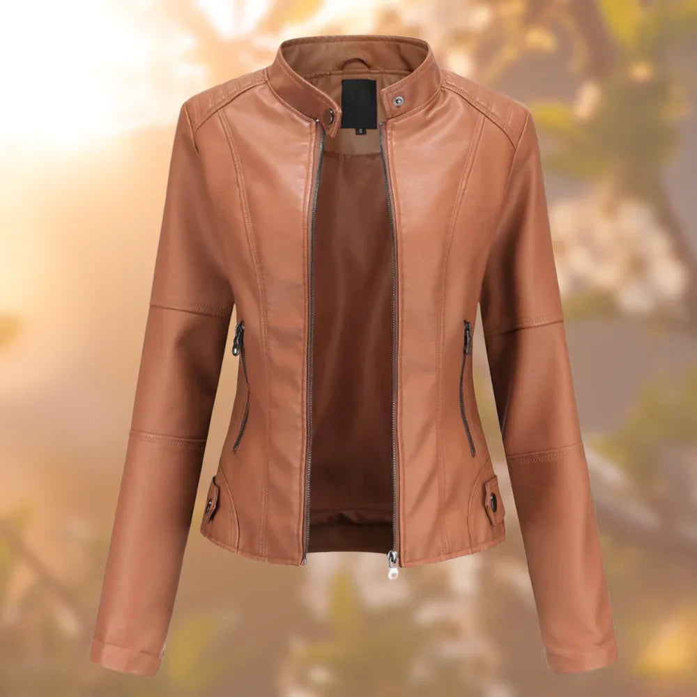 Halle - Chaqueta de cuero para mujer