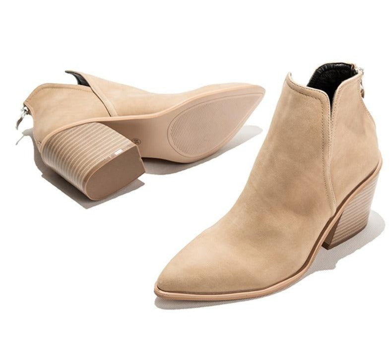 Fiona - Botines Vaqueros Casuales Tacón Alto