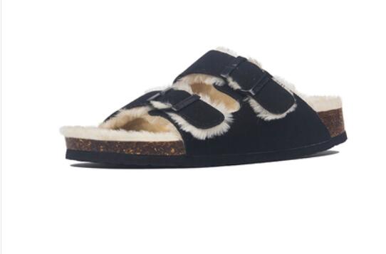 Macey - Sandalias hebilla con pelo
