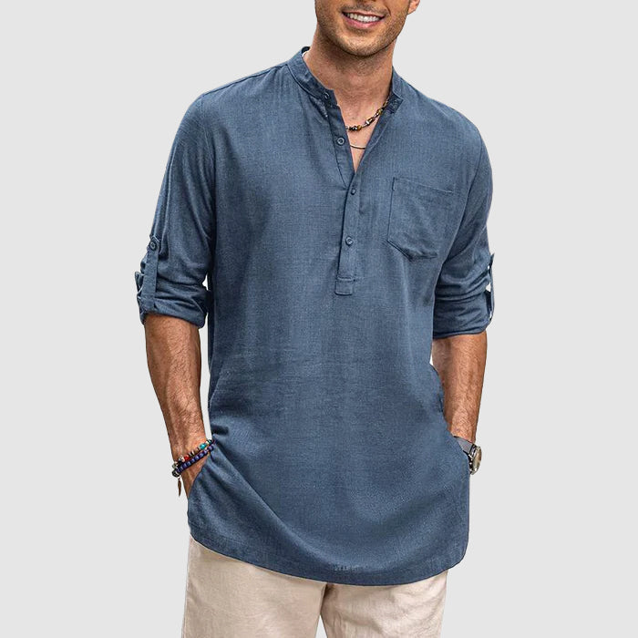 Josiah - Camiseta casual transpirable de manga larga