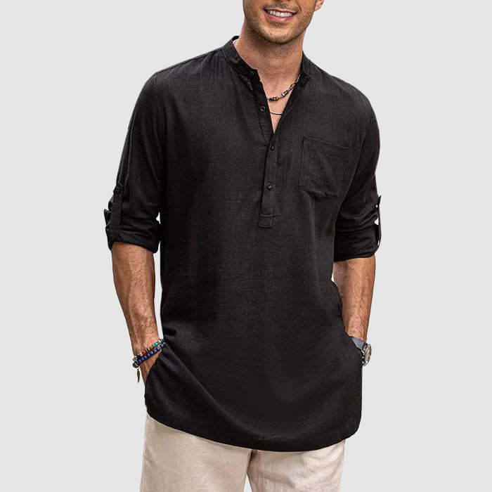 Josiah - Camiseta casual transpirable de manga larga