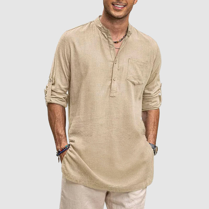 Josiah - Camiseta casual transpirable de manga larga