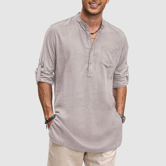 Josiah - Camiseta casual transpirable de manga larga