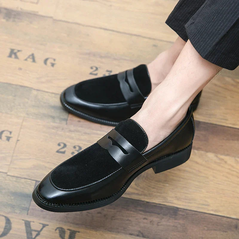 Bray - Mocasines elegantes de ante y piel