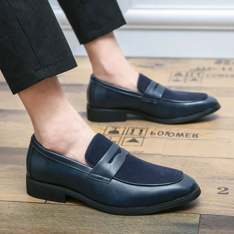 Bray - Mocasines elegantes de ante y piel