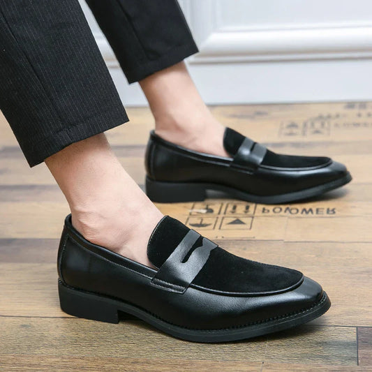 Bray - Mocasines elegantes de ante y piel