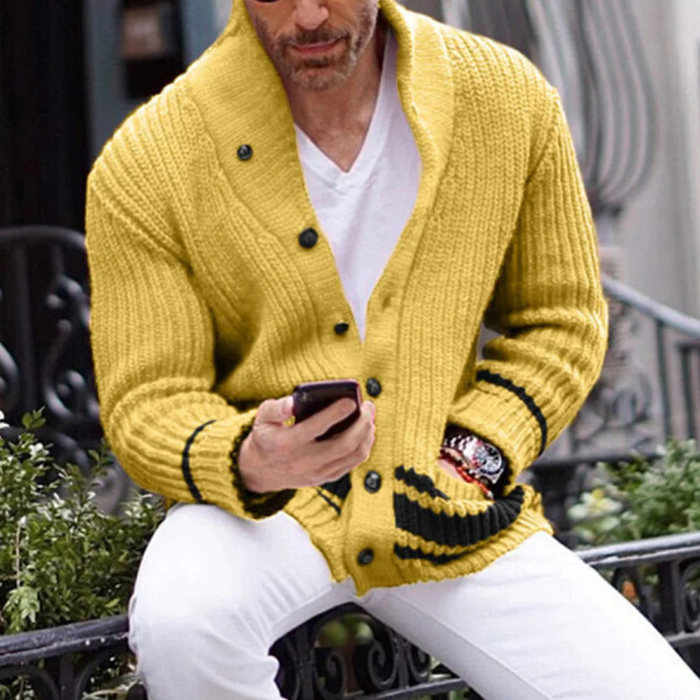Jaxon - Cárdigan de invierno para hombre