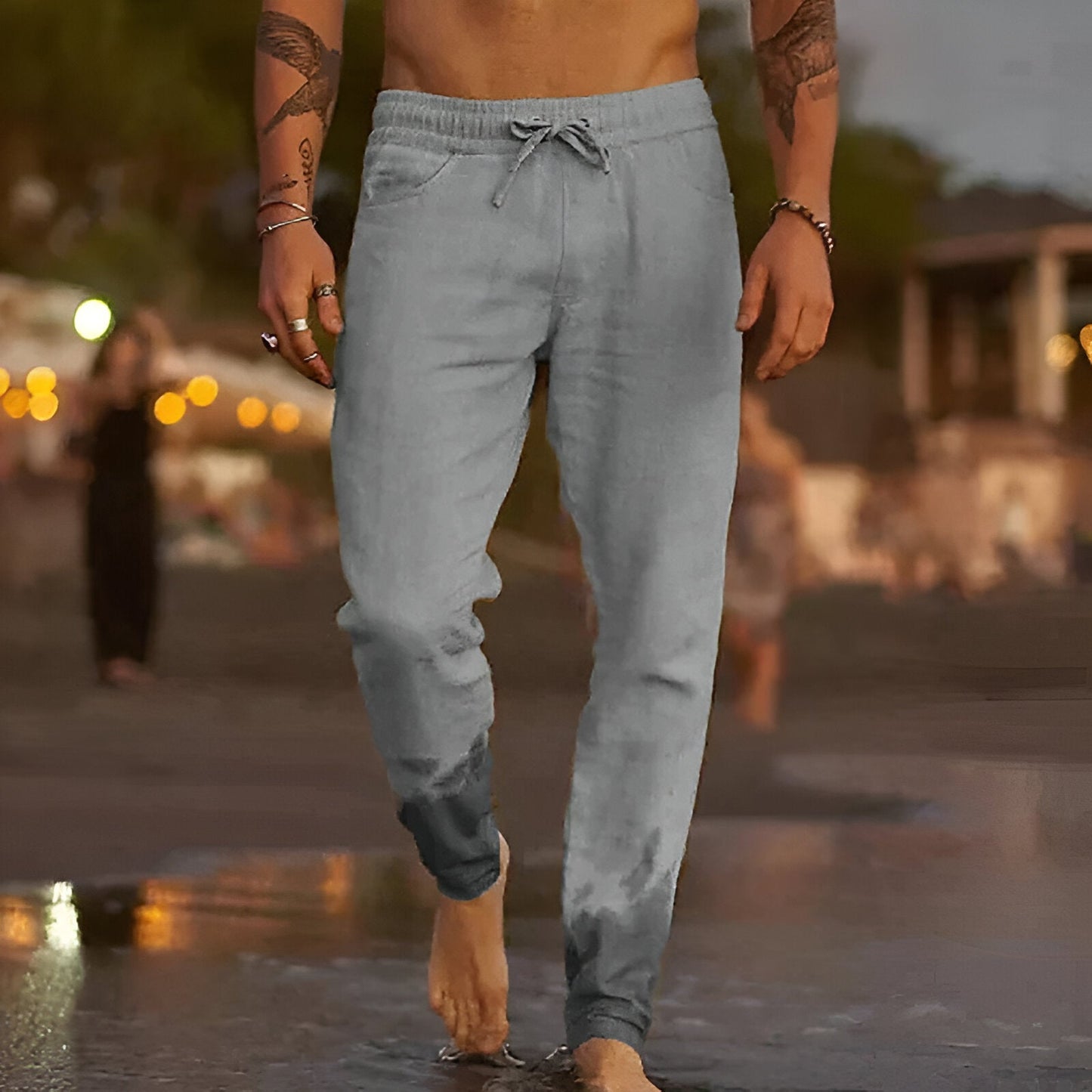 James - Pantalones informales de lino