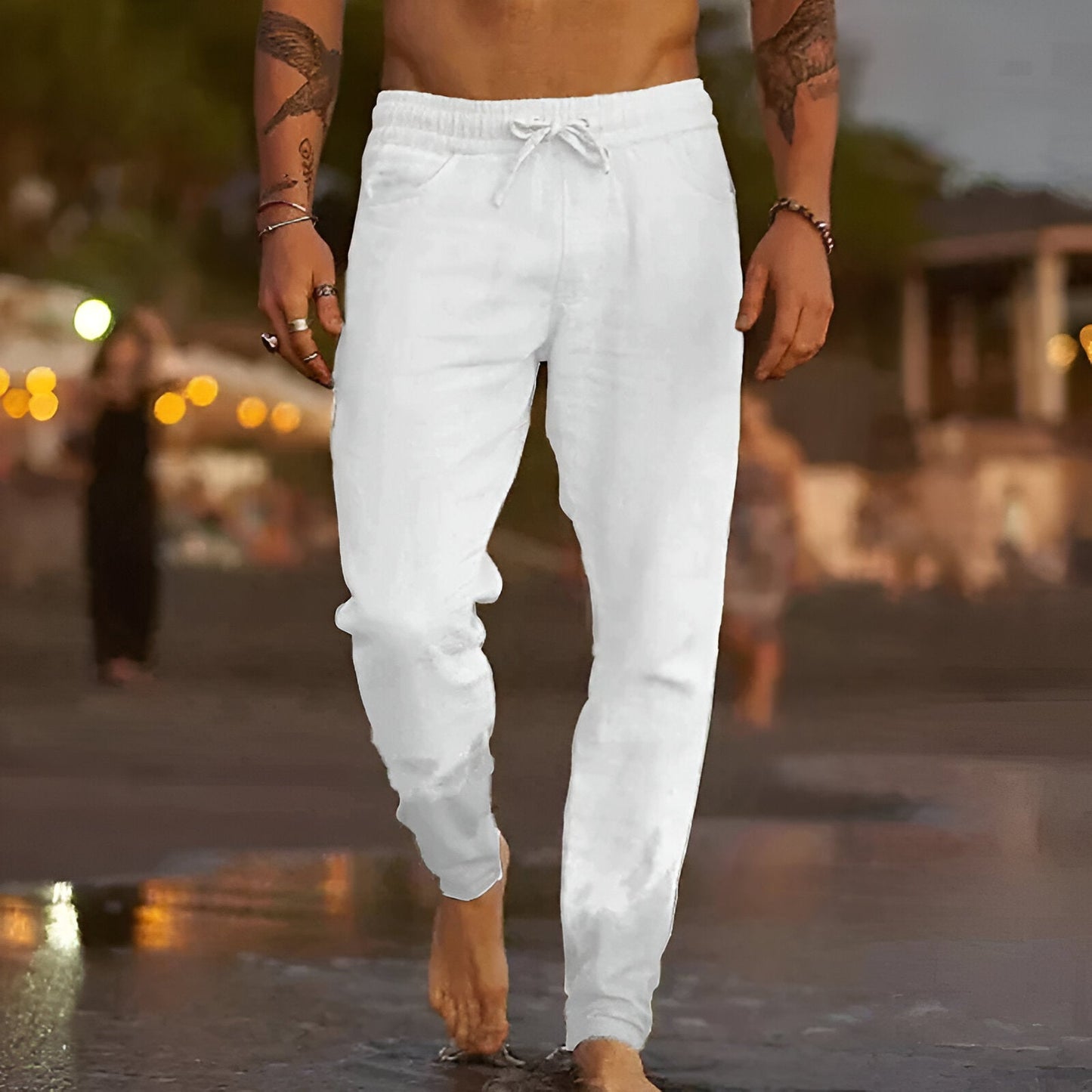 James - Pantalones informales de lino