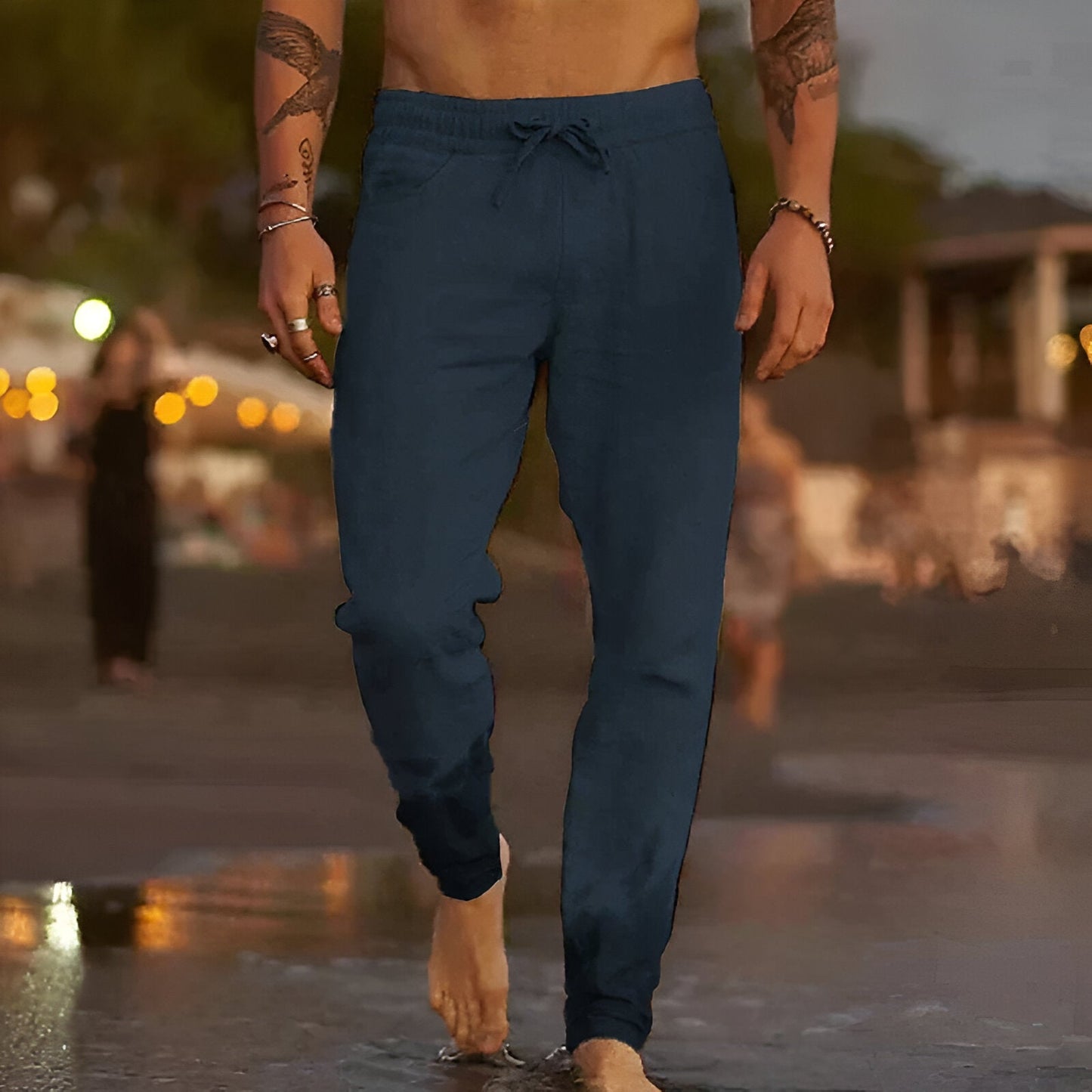James - Pantalones informales de lino