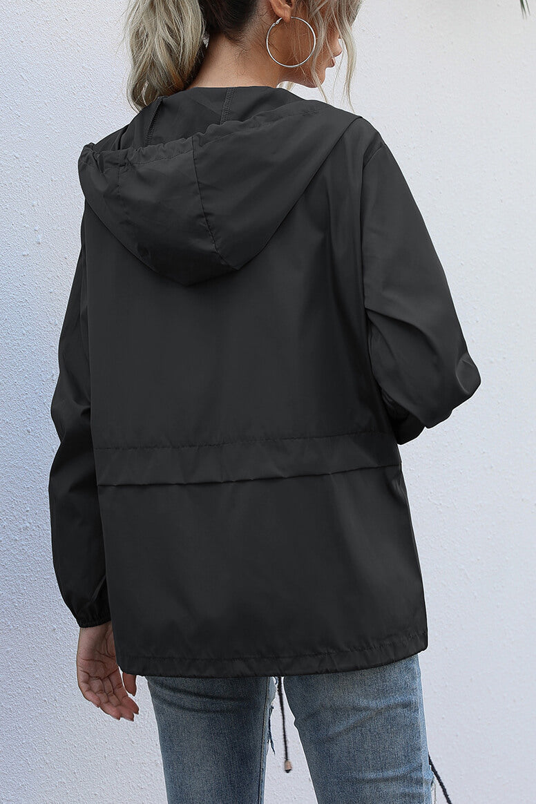 Arvi - Chaqueta deportiva cortavientos con capucha