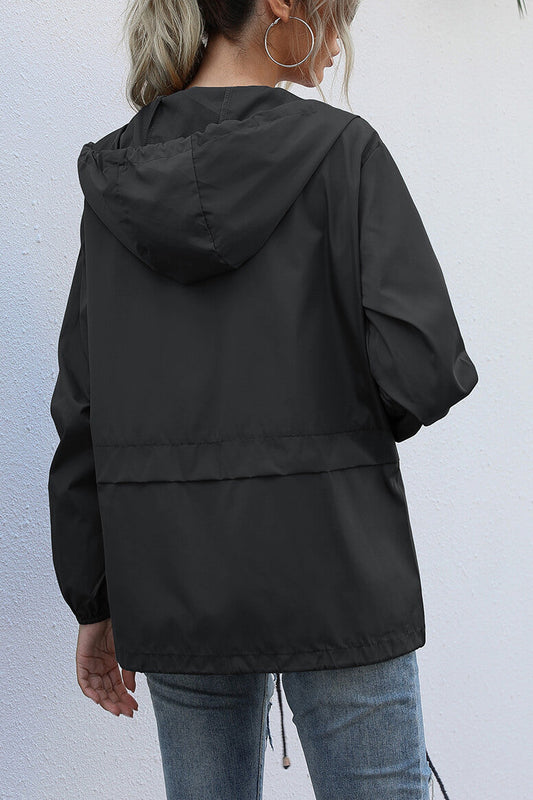 Arvi - Chaqueta deportiva cortavientos con capucha