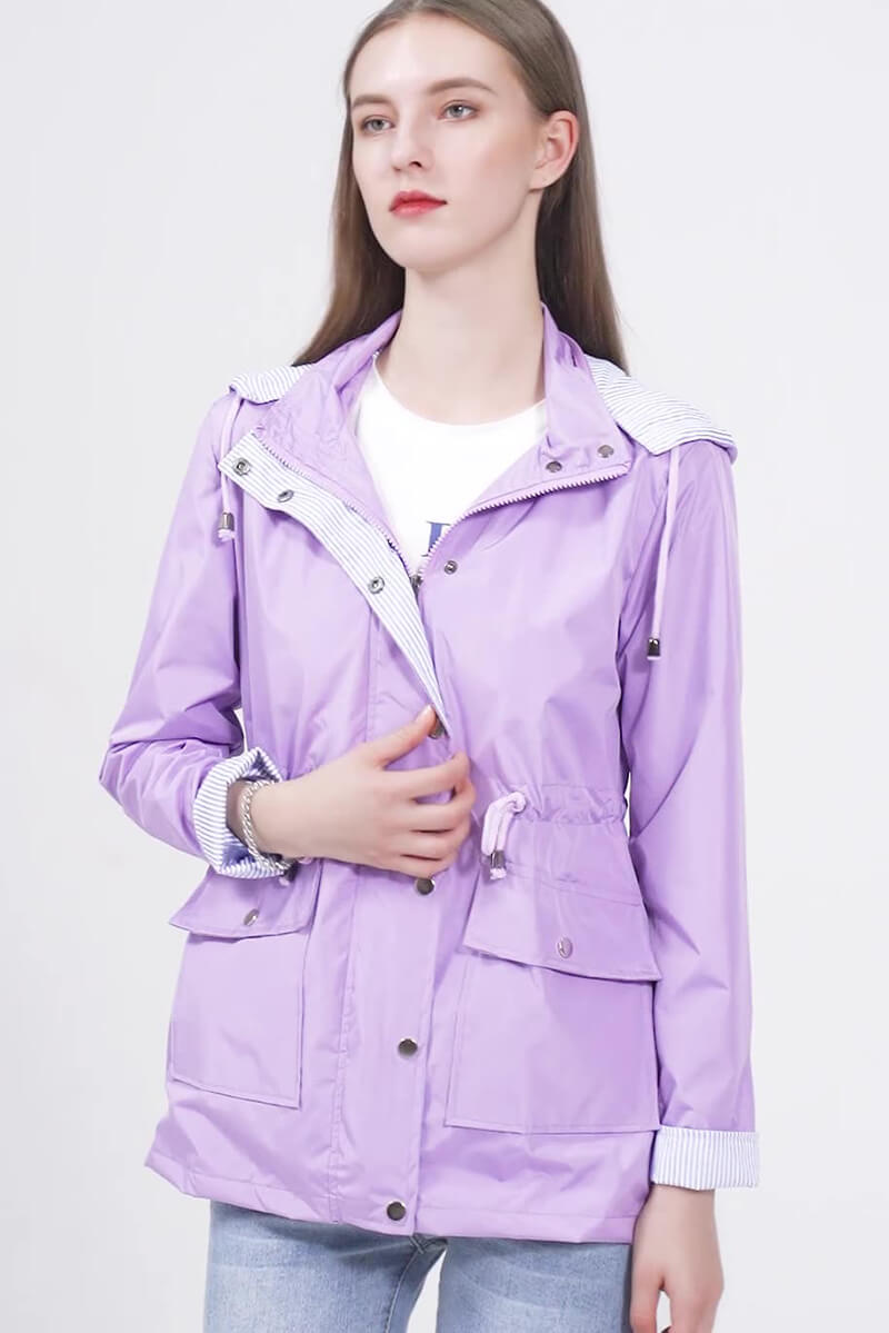 Grace - Chaqueta cortavientos con capucha
