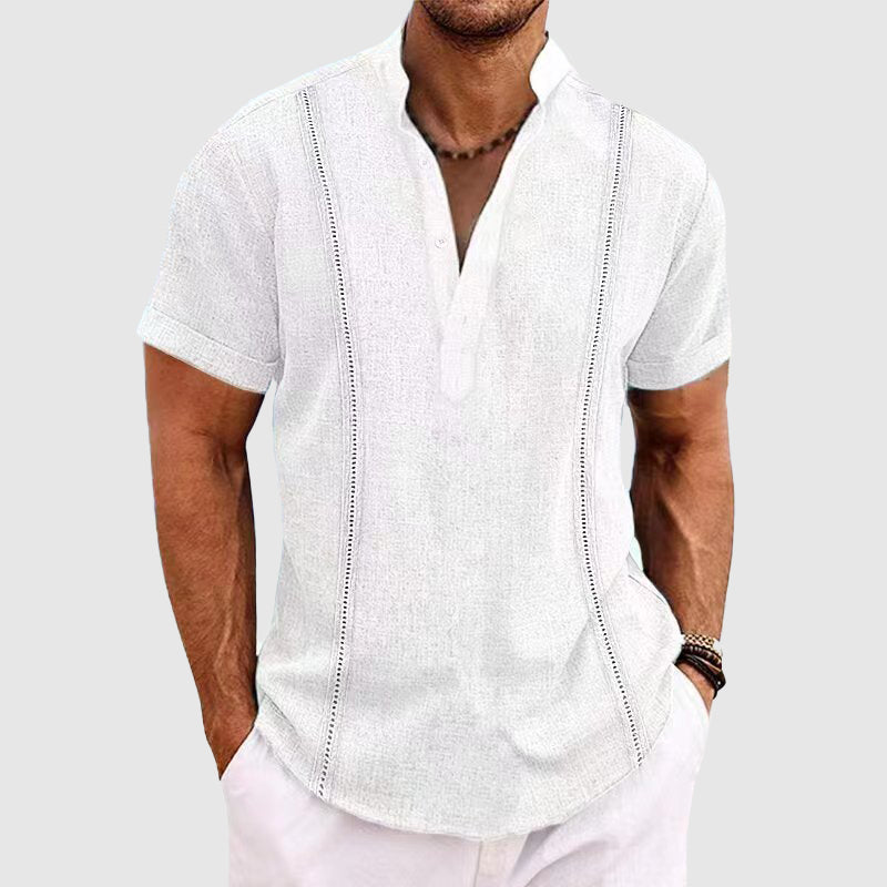 Myles - Camisa casual transpirable de manga corta
