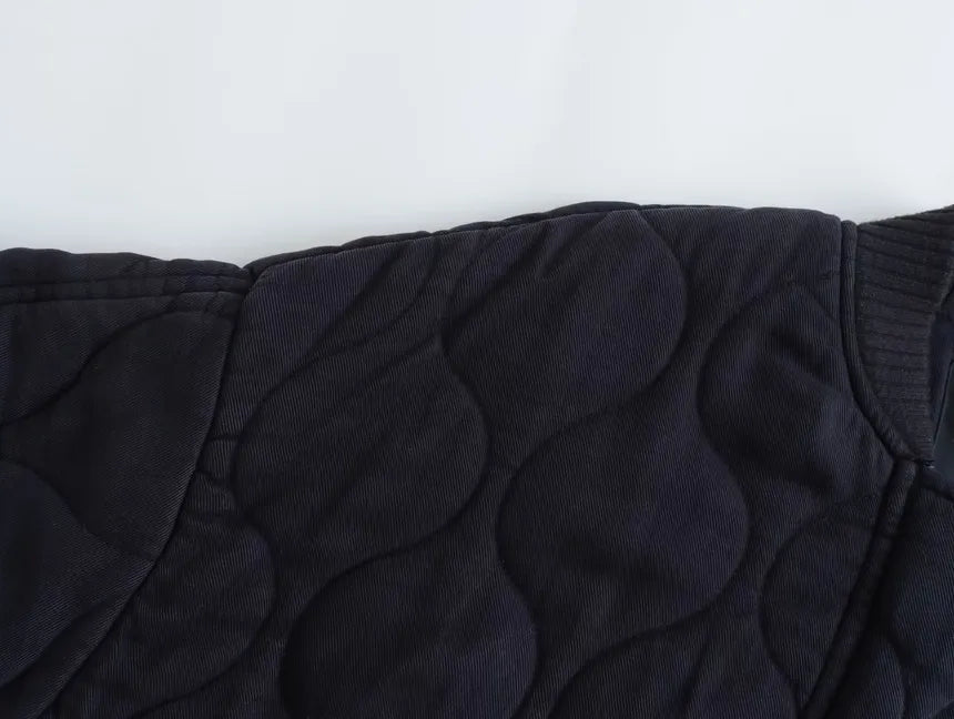 Emery – Chaqueta de algodón con cuello redondo