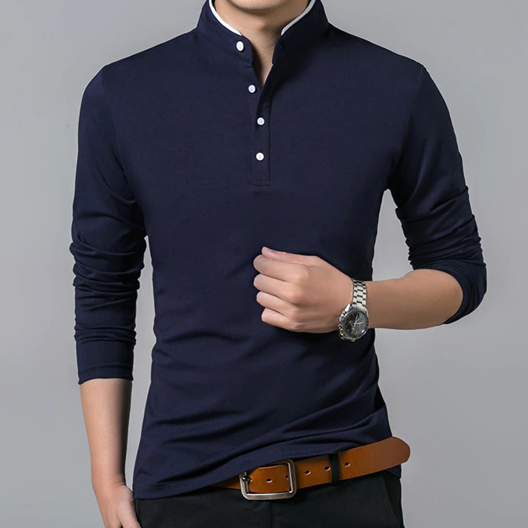 Ethan - Camisa clásica elegante de manga larga