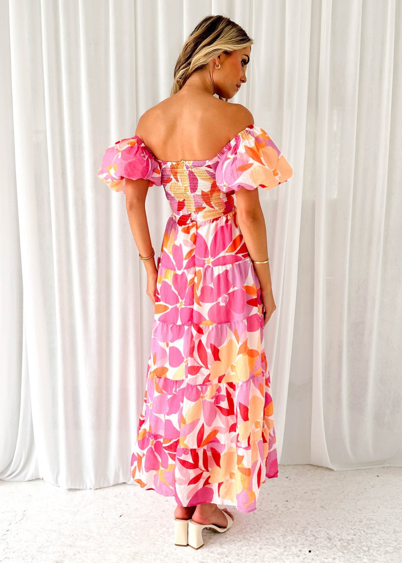 Valentina - Vestido con Mangas Abullonadas