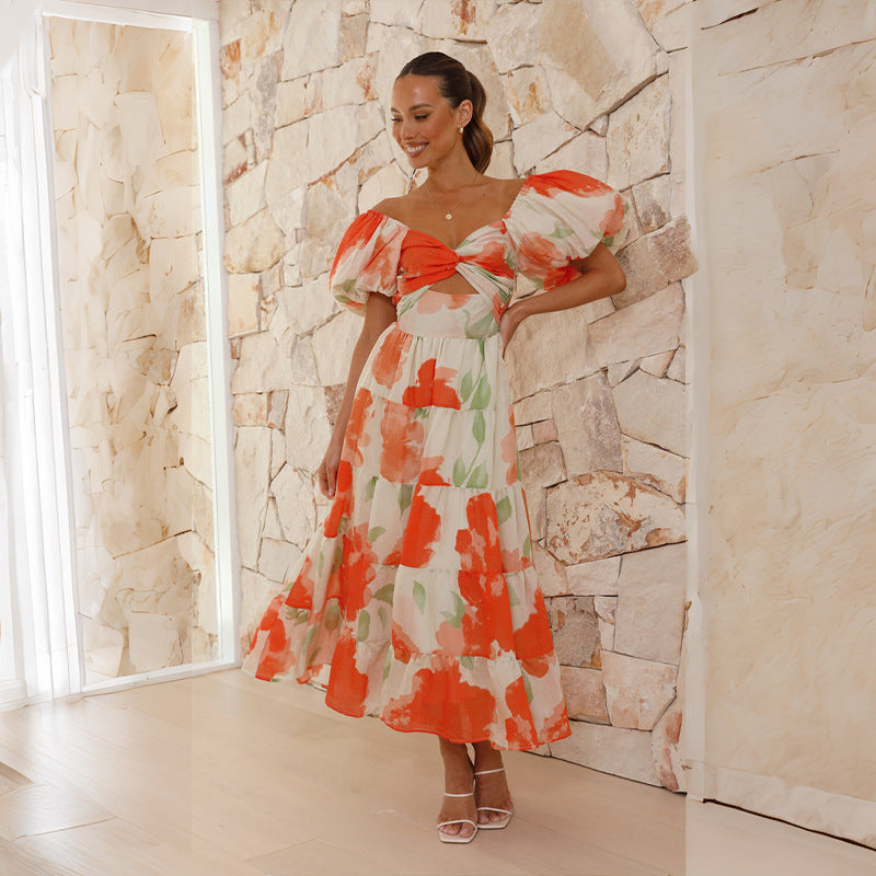 Valentina - Vestido con Mangas Abullonadas