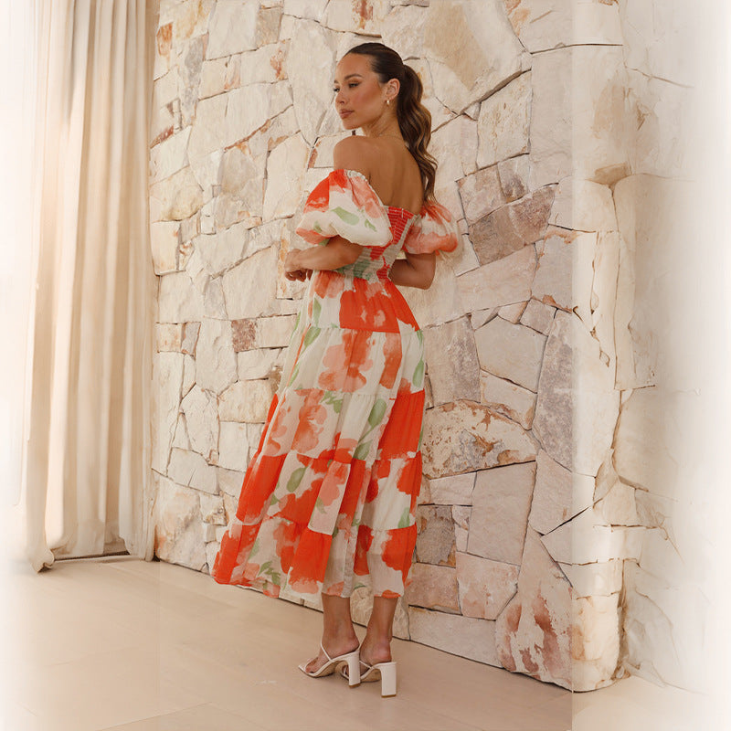 Valentina - Vestido con Mangas Abullonadas