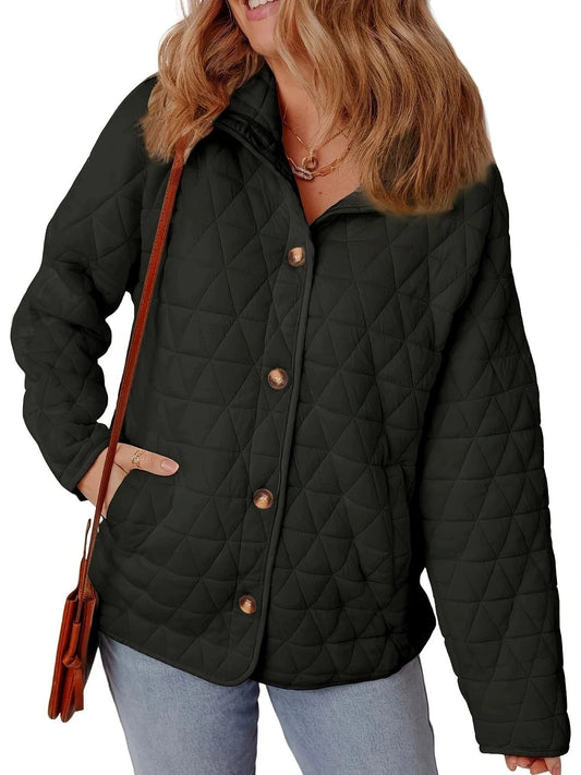 Vanesa - Elegante abrigo oversize acolchado con botones