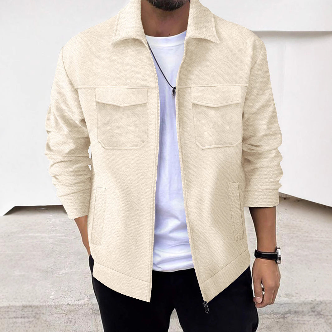 Dirk - Chaqueta cargo estilosa con cremallera para hombre