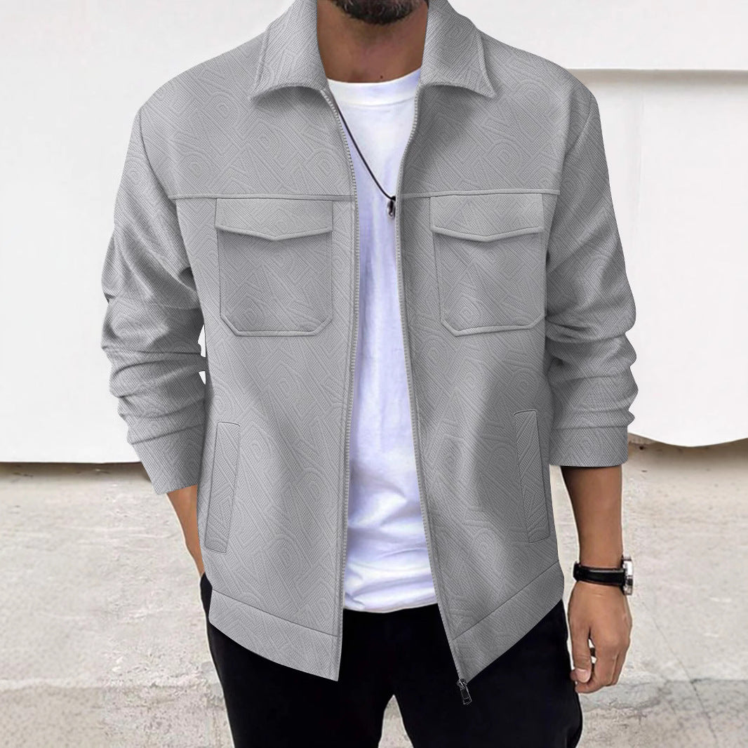 Dirk - Chaqueta cargo estilosa con cremallera para hombre