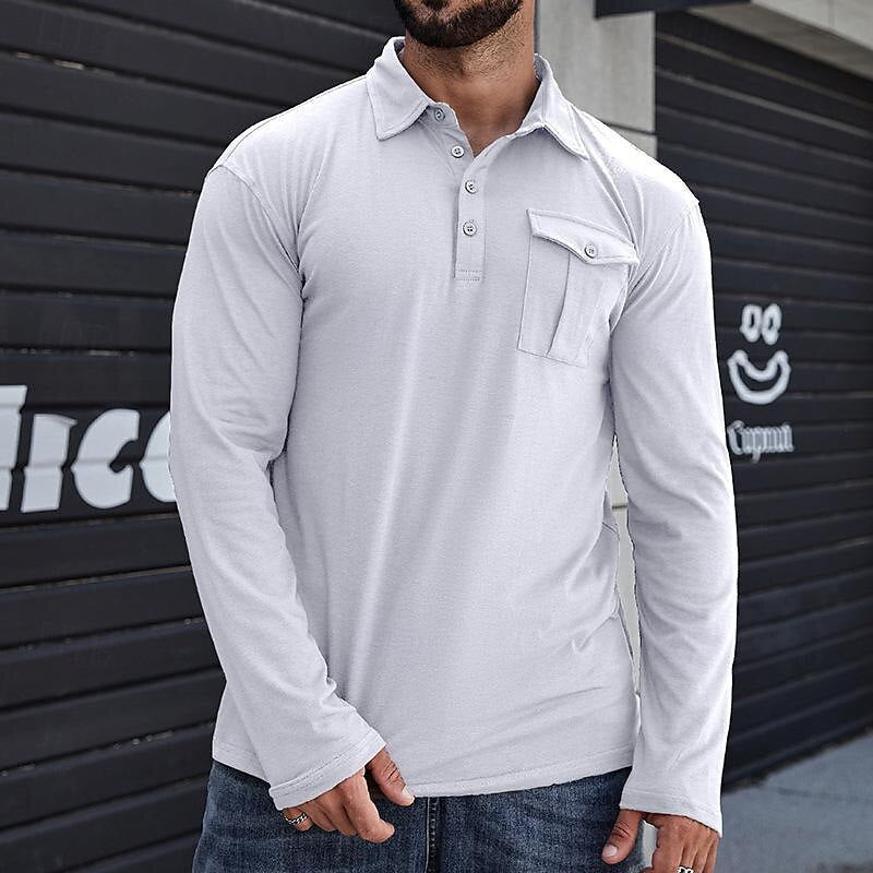 Bronson - Polo de manga larga casual y elegante